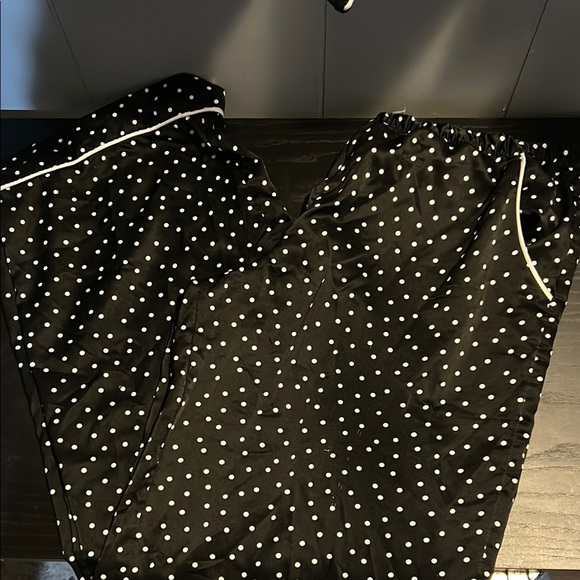 In Bloom Black and White Polka Dot Pajama Set - Picture 6 of 6